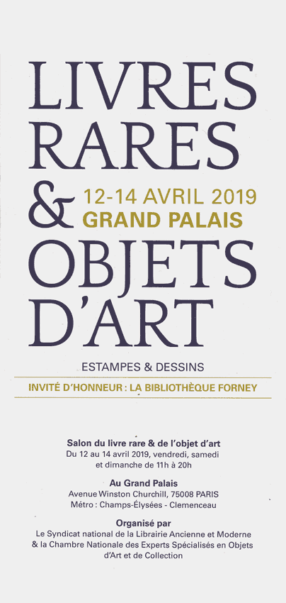 Editions Anakatabase, salon du livre rare et objets d'art