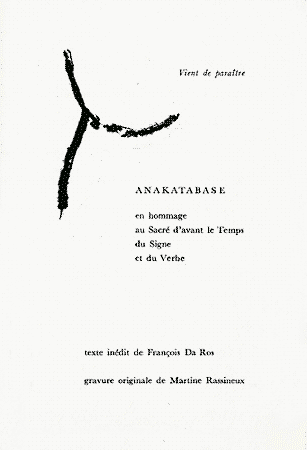 bulletin à paraître di livre Anakatabase