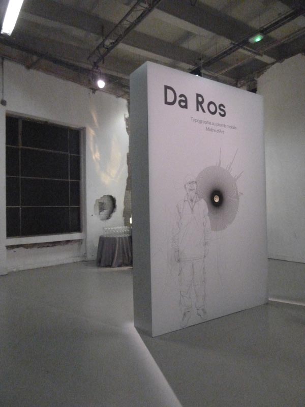 Exposition de François Da Ros, typographe, Maître d'Art au Palais de Tokyo