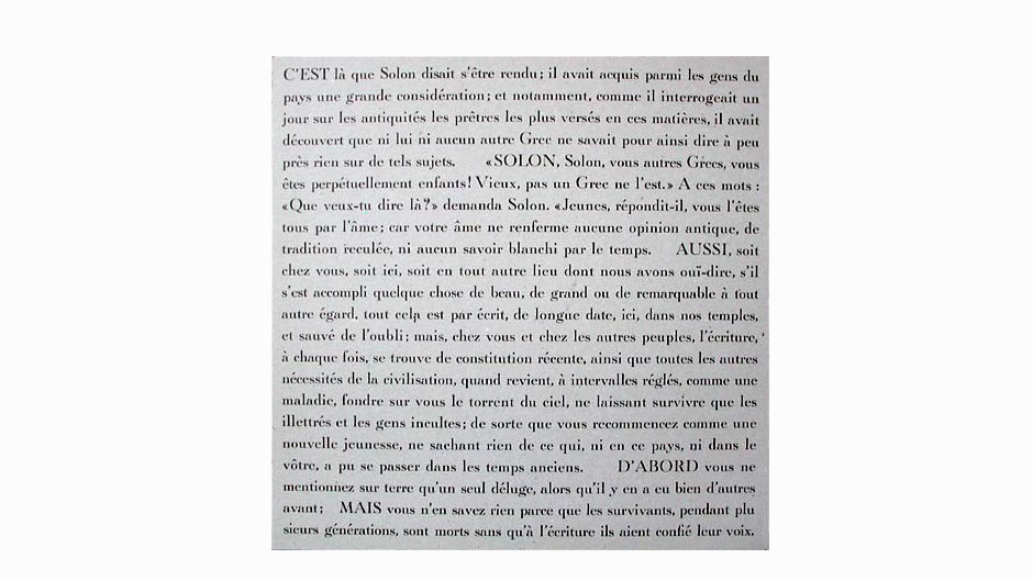 Skhêma, texte de Platon, typographie de François Da Ros, gravures de Martine Rassineux